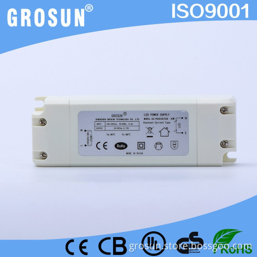 High Quality 42 Watt Power Supply 750ma 28-56V Constant Current Led Driver with UL CE RoHs